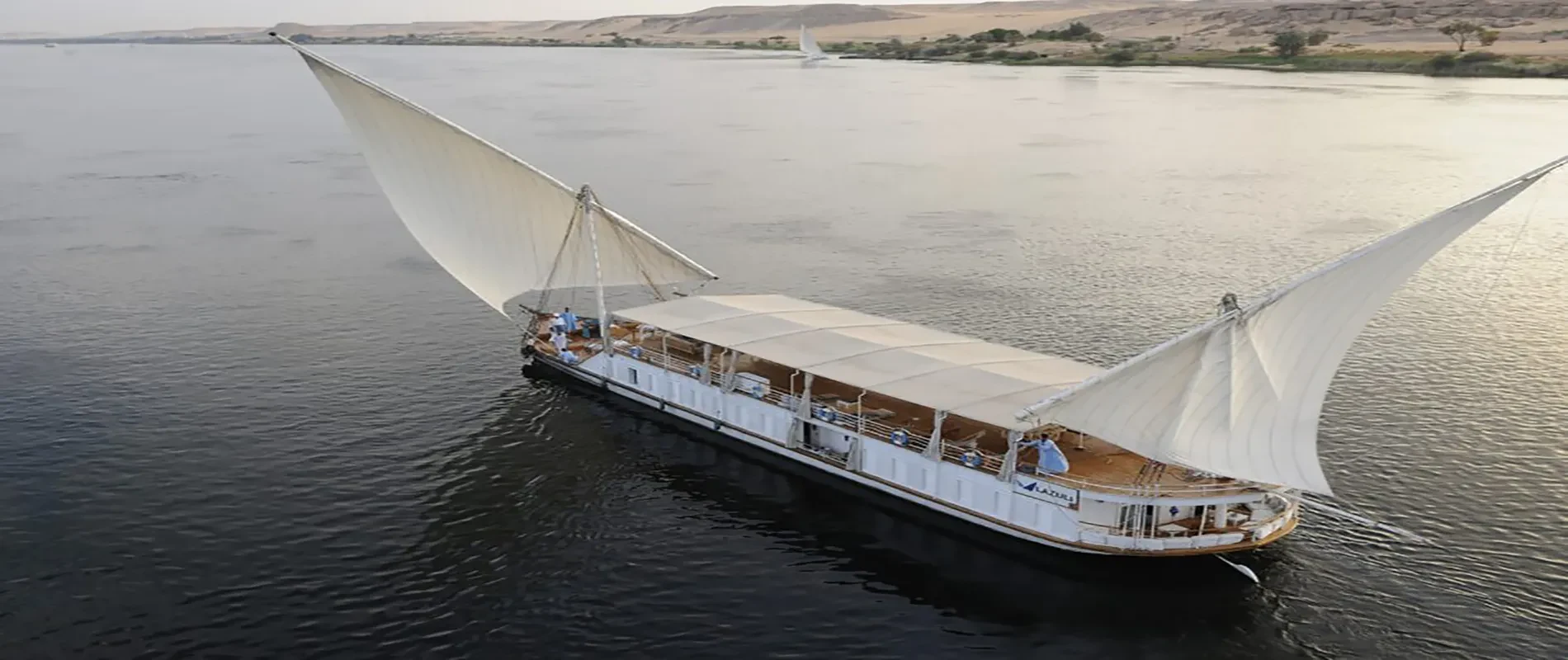 Lazuli Albatros Dahabiya – croisière sur le Nil de 6 jours : Louxor–Assouan