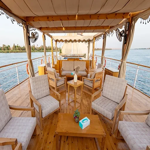 Princess Cleopatra Dahabiya – croisière sur le Nil de 5 jours : Louxor–Assouan