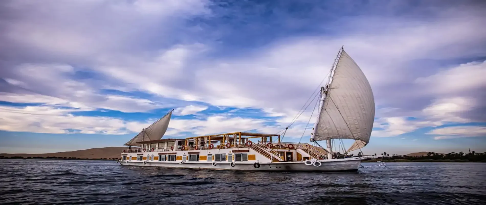 Princess Cleopatra Dahabiya – croisière sur le Nil de 8 jours : Louxor–Assouan